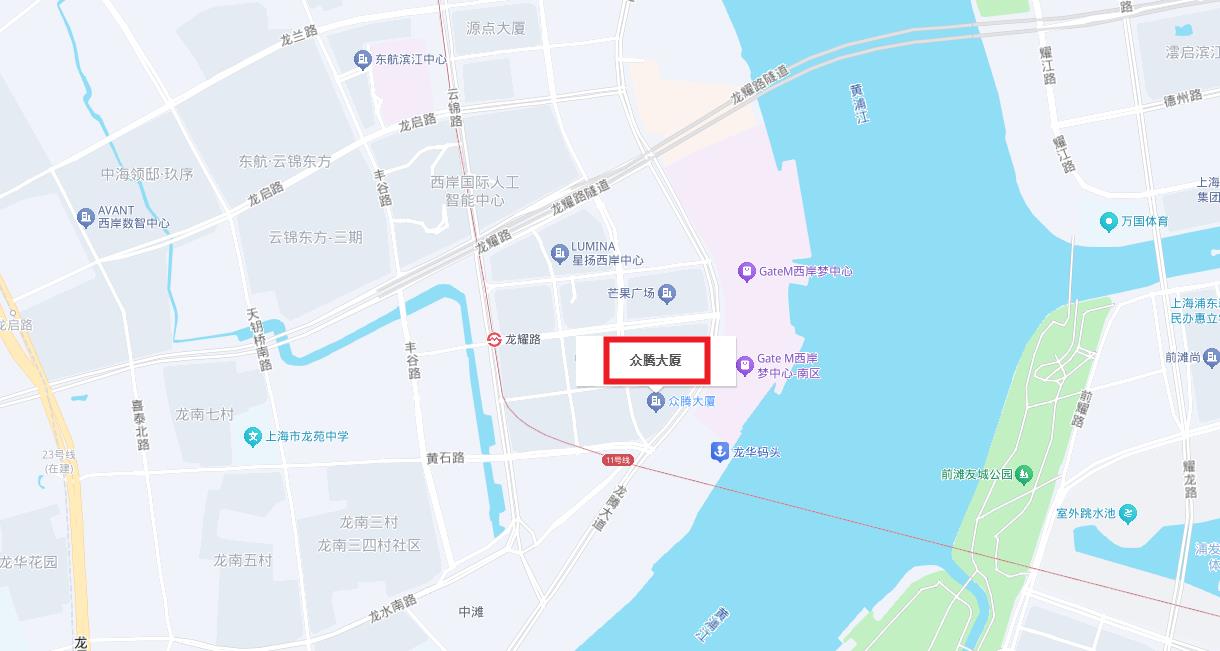 众腾大厦区位地图